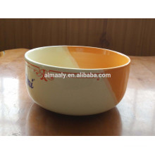 colorful glazed porcelain noodle bowl